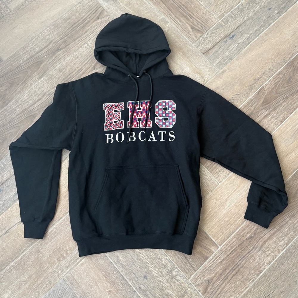 Black EHS Bobcats Hoodie